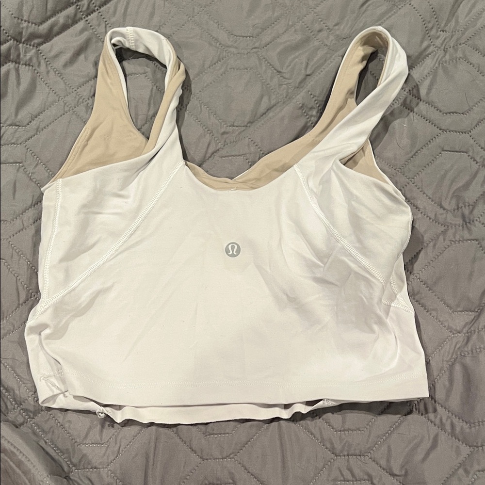 lululemon athletica White Crop Top